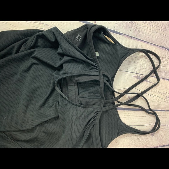 Athleta Black 2 in 1 tank and sports bra - Picture 3 of 3